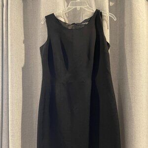 Evan-Picone Dress Womens Size 8 Black Sleeveless Sheath Lined Dress